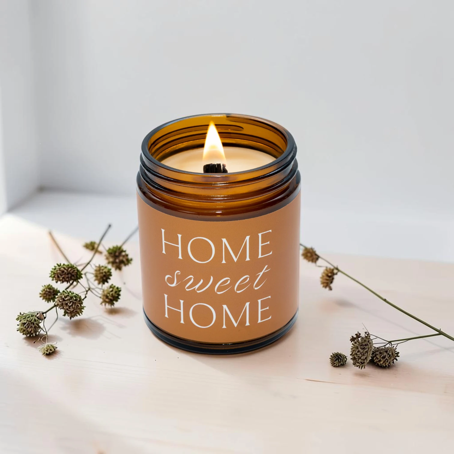 PRESSED FLORAL CANDLES